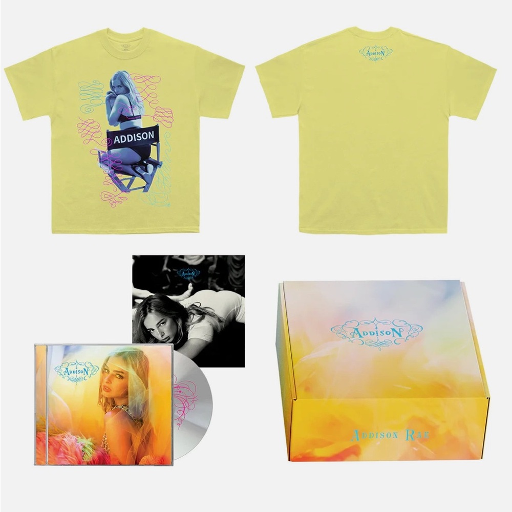 Addison Rae T-shirt + CD Box set Rare - Picture 4 of 5